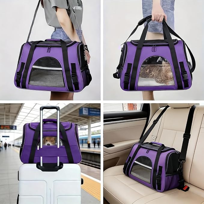 Cat Carriers, Dog Carriers, Pet Carriers – Airline-Approved Soft-Sided Bag - Image 2