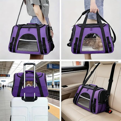 Cat Carriers, Dog Carriers, Pet Carriers – Airline-Approved Soft-Sided Bag - Image 2