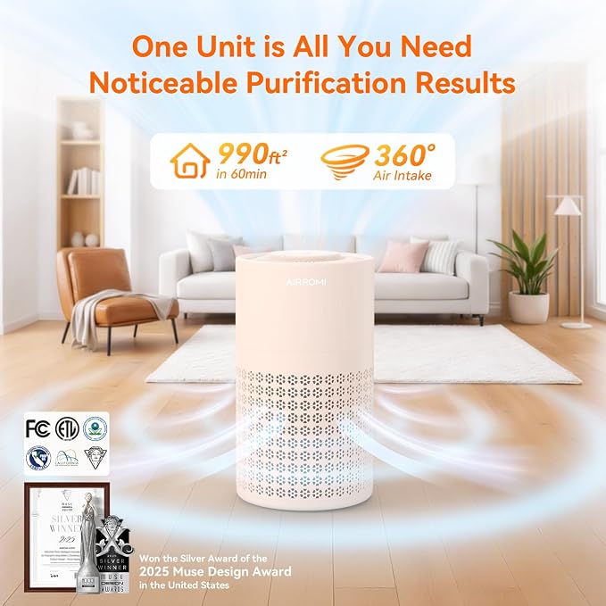 AIRROMI Air Purifier for Bedroom - Image 2