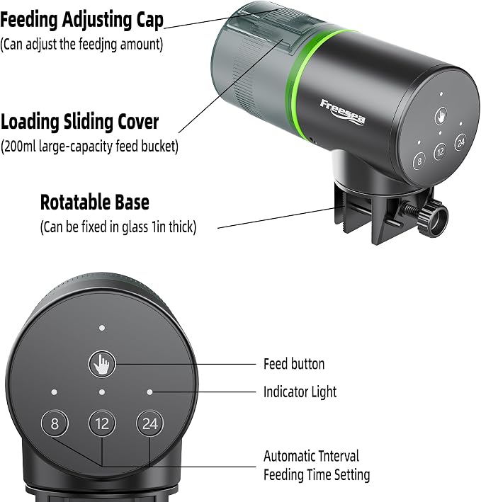 FREESEA Automatic Fish Feeder for Aquarium: Auto Fish Food Dispenser - Image 9