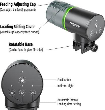 FREESEA Automatic Fish Feeder for Aquarium: Auto Fish Food Dispenser - Image 9