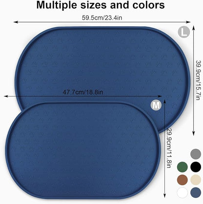 KPWACD Pet Feeding Mat for Dogs and Cats, Silicone Dog Placemat Non-Slip - Image 2