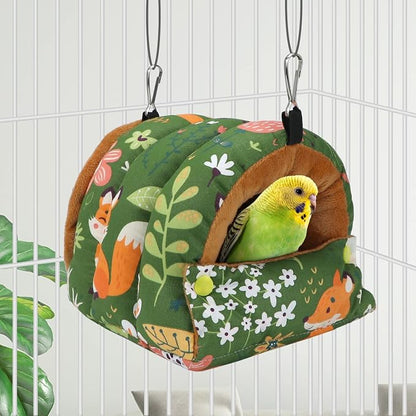 Wontee Bird Nest House Winter Warm Snuggle Hut Bird Bed Hanging Hammock - Image 2