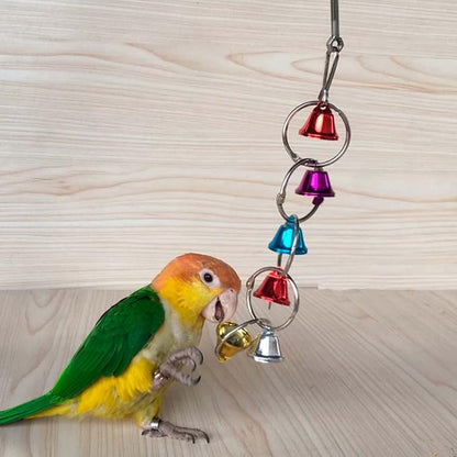 3 Pack Bird Bells Toy Chewing Hanging Ring Toy Cage Bite - Image 4