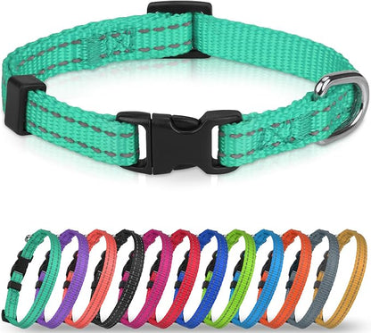 Joytale Small Dog Collar, Reflective and Adjustable Nylon Collar by Joytale