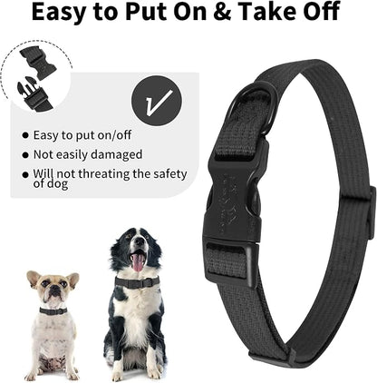 lynxking Dog Collar Soft Padded Breathable Cotton Solid Color Strong Adjustable - Image 4