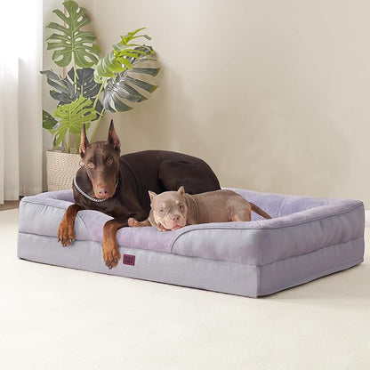 EHEYCIGA Orthopedic Dog Bed for Medium Dog, Waterproof Liner & Washable - Image 9