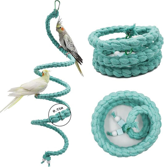 Dnoifne Bird Spiral Rope Perch - Image 2