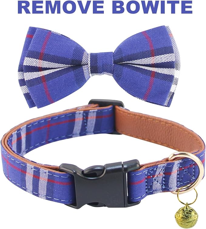 Yizepet Dog Collar and Leash Set-Plaid Puppy Collar - Image 2