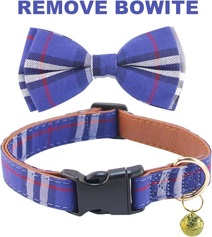 Yizepet Dog Collar and Leash Set-Plaid Puppy Collar - Image 2