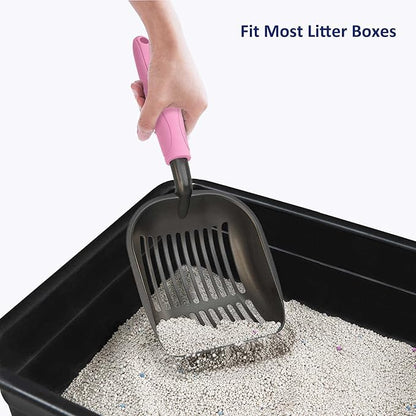 WePet Cat Litter Scoop, Non-Stick Plated Aluminum Alloy Sifter, Kitty Durable - Image 7
