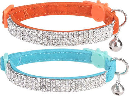 EXPAWLORER Soft Velvet Safe Cat Collars by EXPAWLORER