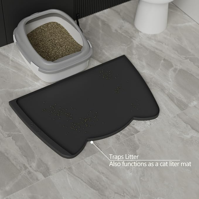 OHMO Dog Food Mat w/Residue Collection Pocket Silicone Pet Feeding Mat - Image 7