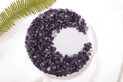 1lb Amethyst Aquarium Gravel Rocks Natural Tumbled Healing Crystal Chips Bulk - Image 7