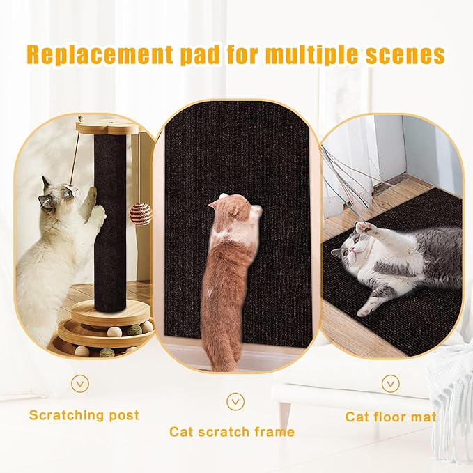 Cat Scratch Mat, 118.5"x17.4" Trimmable Self-Adhesive Cat Scratch Furniture - Image 5