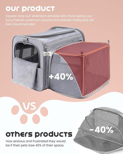MIDOG Cat Carrier Soft for Small to Medium-Sized Cats, TSA Airline Approved - Image 2
