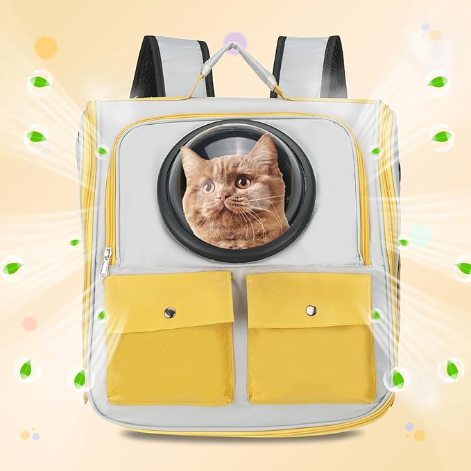 Pet Backpack Carrier, Portable and Ventilated, Oxford Cloth, Dogs Cats and - Image 6