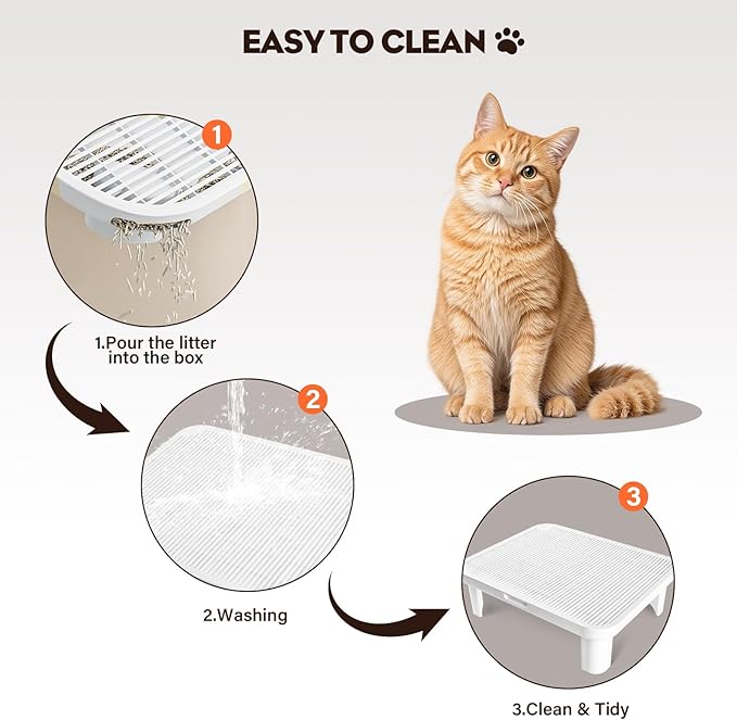 Adjustable Cat Step Ramp, Double Layer Litter Box Step - Image 6