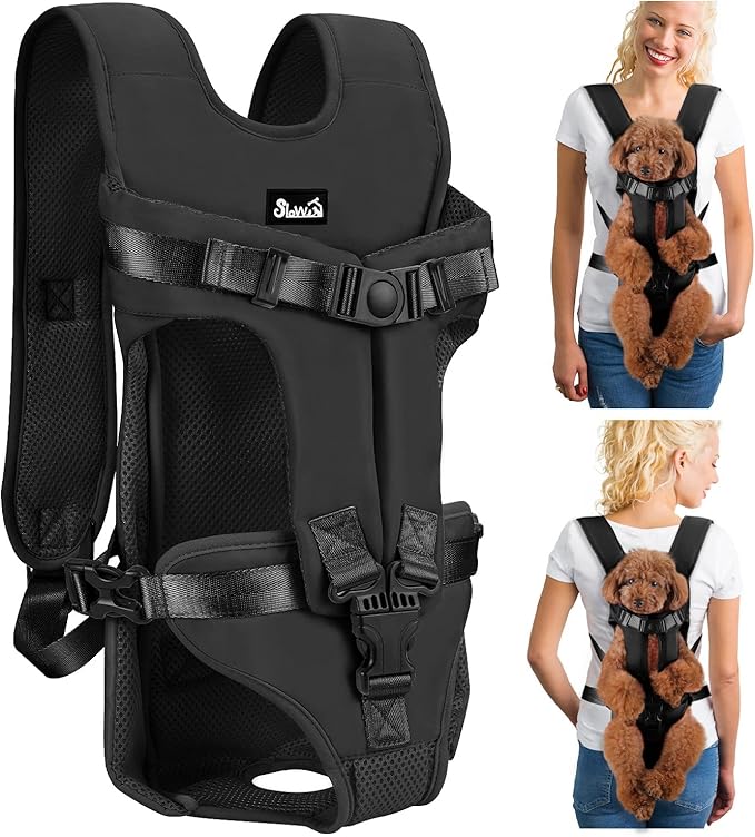 Lukovee Dog Backpack Carrier, Legs Out Easy-fit Dog Front Carrier by Lukovee