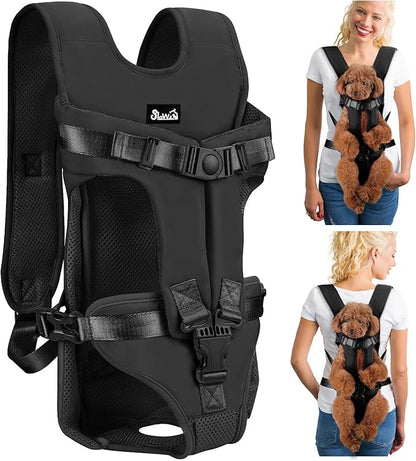 Lukovee Dog Backpack Carrier, Legs Out Easy-fit Dog Front Carrier by Lukovee