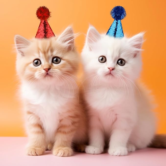 10 Pack Mini Small Dog Hats Cat Birthday Party Hat - Image 6