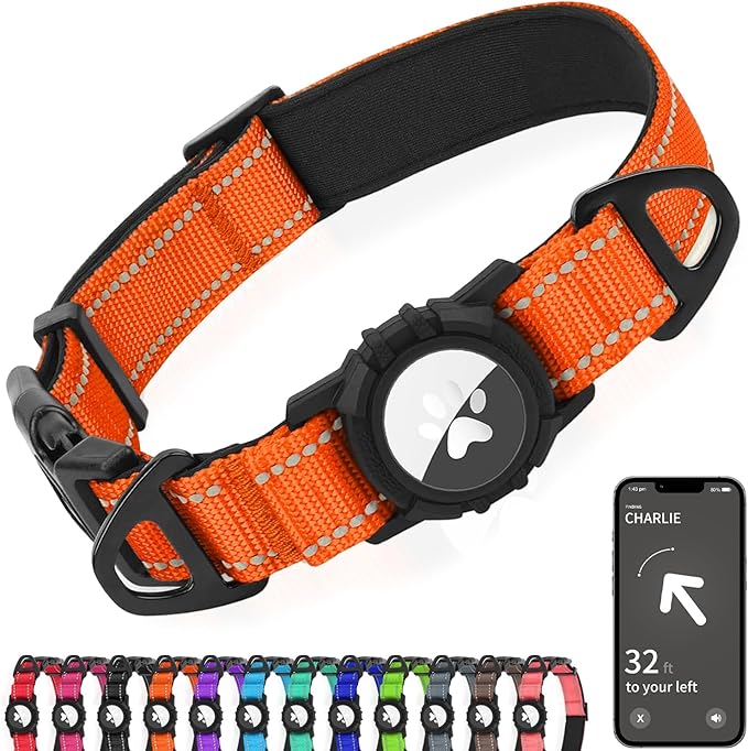 Joytale Airtag Dog Collar, Reflective Pet Collar by Joytale