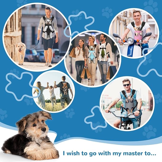 YUDODO Pet Dog Carrier Backpack Adjustable Dog Front Carrier, Legs Out Easy-Fit - Image 4