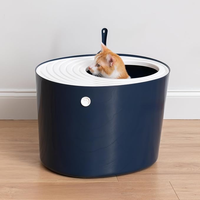 IRIS USA Cat Litter Box, Large Top Entry - Image 9