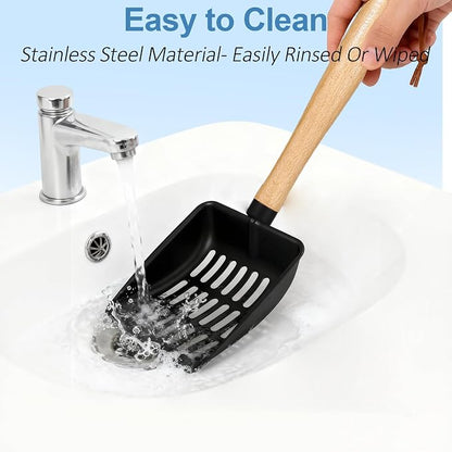 Cat Litter Scoop, Metal Litter Scoop, Heavy Duty Metal Cat Scooper - Image 6