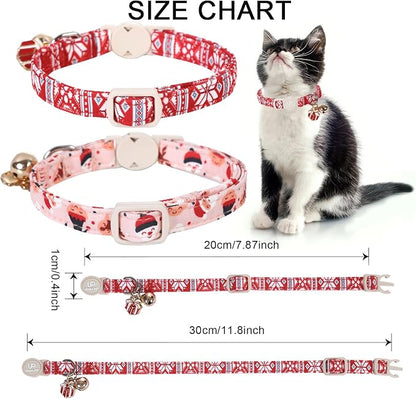 Halloween Cat Collar-2Pack Autumn Pumpkin Kitten Collars-Funny Halloween Ghost - Image 6