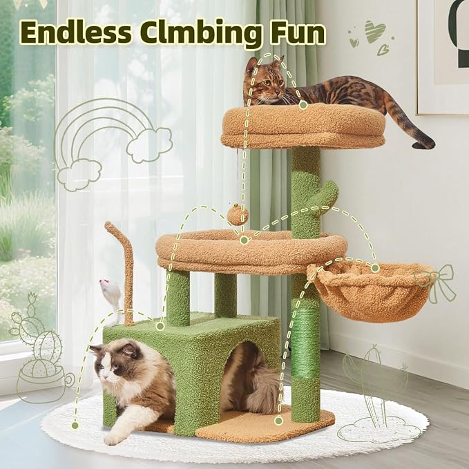 Taoqimiao MS043T Cat Tree, 32.2-Inch Cat Tower - Image 7