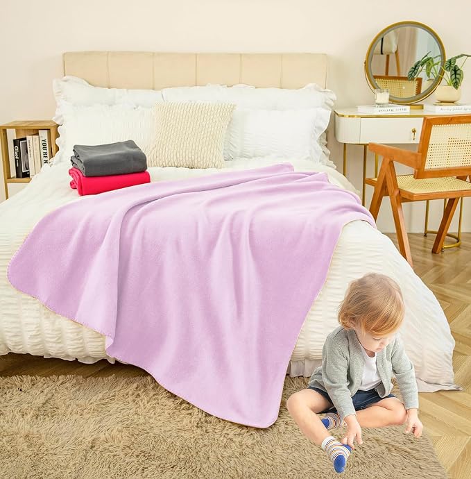 Fleece Throw Blankets Bulk Fleece Blankets Solid Wholesale Lightweight Warm Soft - Image 4