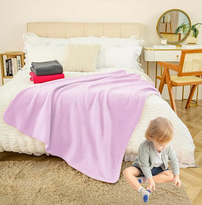 Fleece Throw Blankets Bulk Fleece Blankets Solid Wholesale Lightweight Warm Soft - Image 4