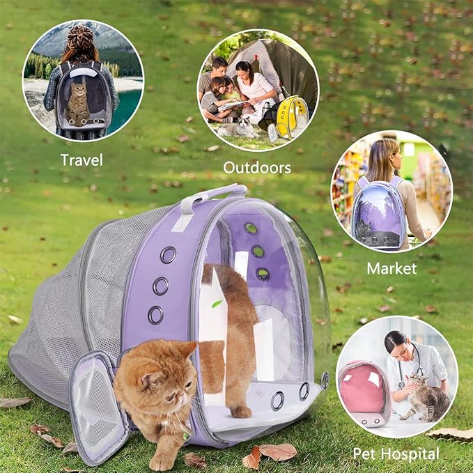 Cat Backpack Carrier Back Expandable Bubble Pet Carrier Backpack - Image 8