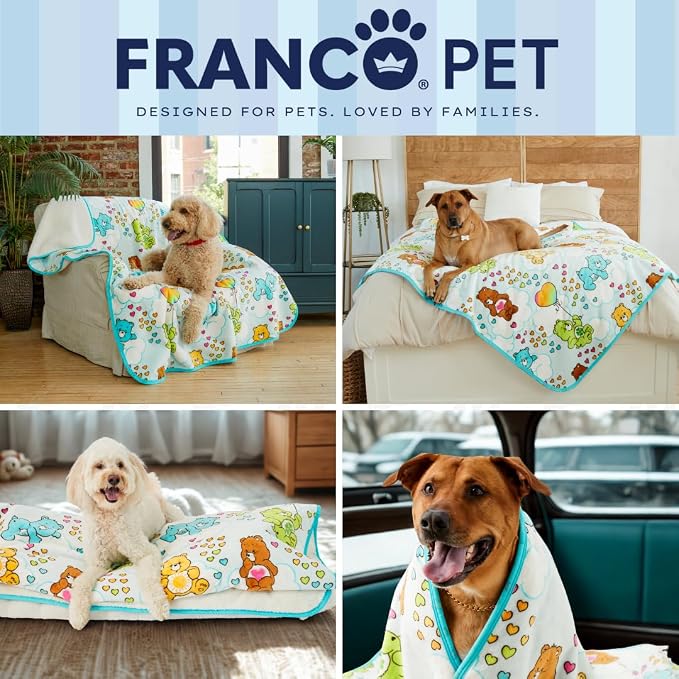 Franco Pet Care Bears Super Soft Cozy Waterproof Sherpa-Backed Blanket Throw - Image 7