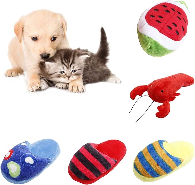Dog Chew Toy Multi-Shape Comfortable to Touch Plush Cats Chew Stuffed Toy - Image 4