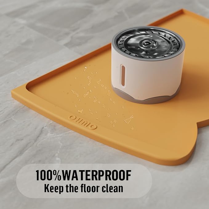 OHMO Dog Food Mat w/Residue Collection Pocket Silicone Pet Feeding Mat - Image 6