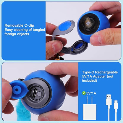 BABORUI 2Pack Blue Interactive Cat Toy Ball - Image 7