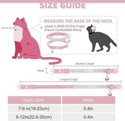 EXPAWLORER Soft Velvet Safe Cat Collars - Image 2
