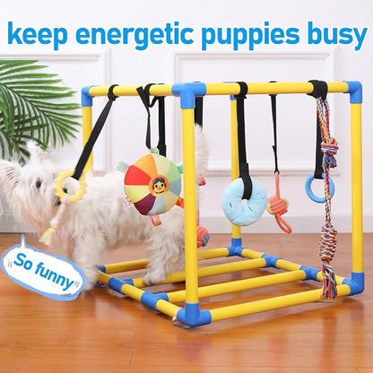 Puppy Play Gym with 8 Hanging Toys - Image 6