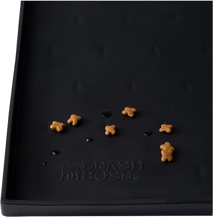 Leash Boss Waterproof Spill Guard Dog & Cat Silicone Dog Food Mat by Leashboss