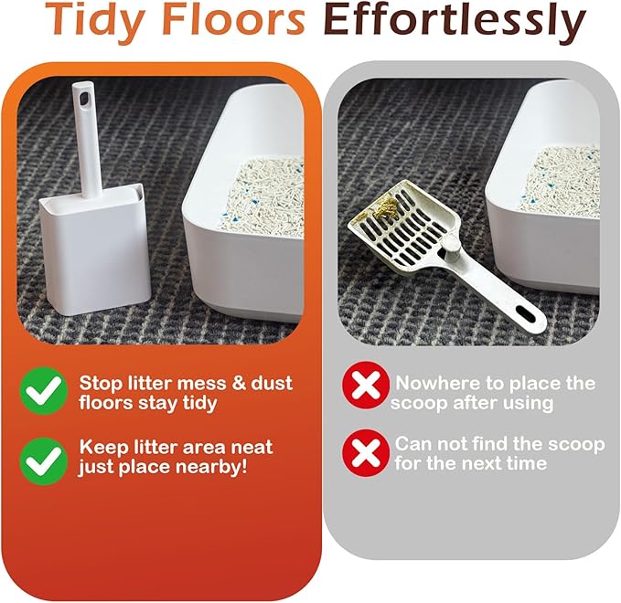 Cat Pooper Scooper, 2 in 1 Cat Litter Scoop - Image 5