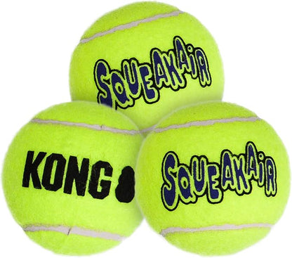 KONG Air Dog SqueakAir Dog Toy Tennis Balls by KONG