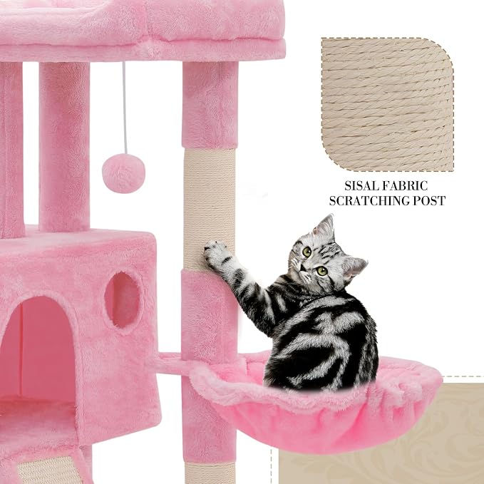 Athena Collection Cat Tree, 36 Inch Tall Cat Tree Tower - Image 7