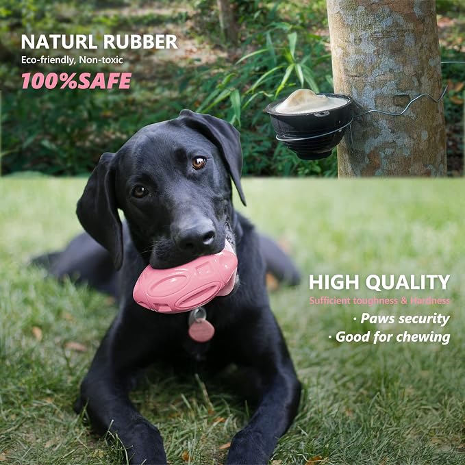 EASTBLUE Squeaky Dog Toys for Aggressive Chewers: Rubber Puppy Chew Ball - Image 4