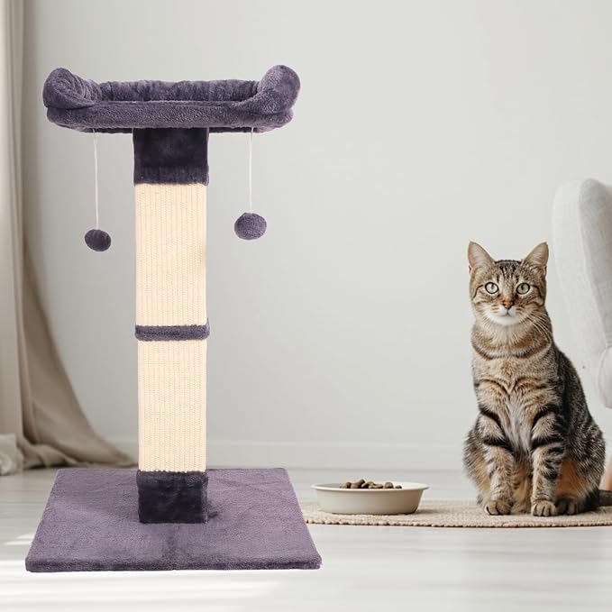 34" Cat Scratching Post for Indoor Cats, Sisal Cat Scratcher - Image 8