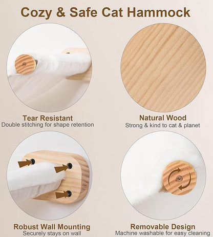 Cat Stairs Hammock Set of 3 – Cat Wall Shelves - Image 5