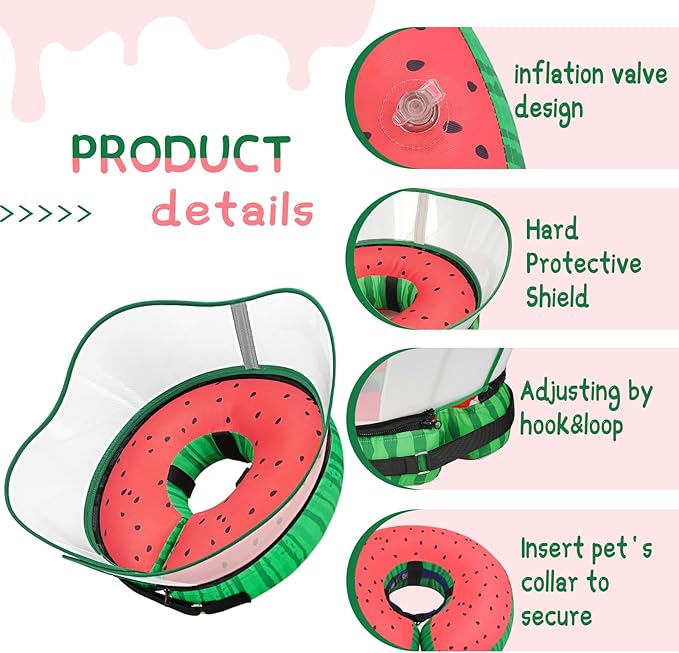 Supet Raised Inflatable Dog Cone Collar to Stop Licking, Soft Dog Cone - Image 7