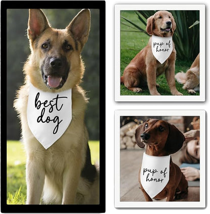 Wedding Gifts pup of Honor Best Dog Bandana Pet Scarf Wedding Photo Prop Pet - Image 5