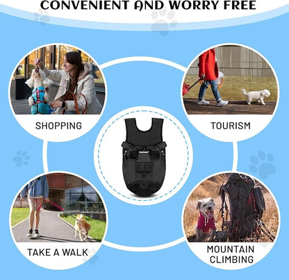 Petmolico Pet Dog Carrier Backpack, Adjustable Dog Legs-Out Front Backpack - Image 7